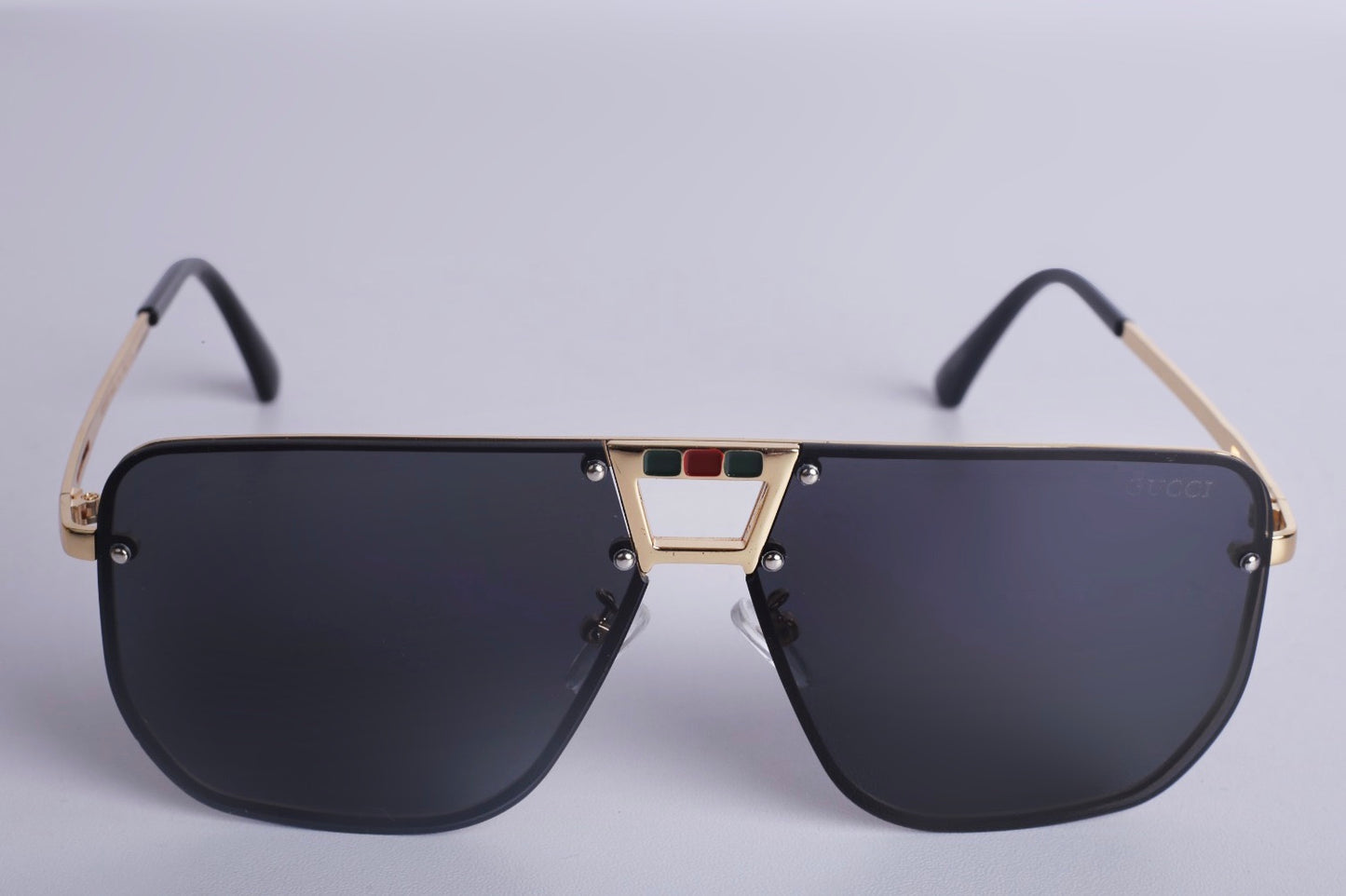 Gucci Matelasse 90s Rectangular Sunglasses