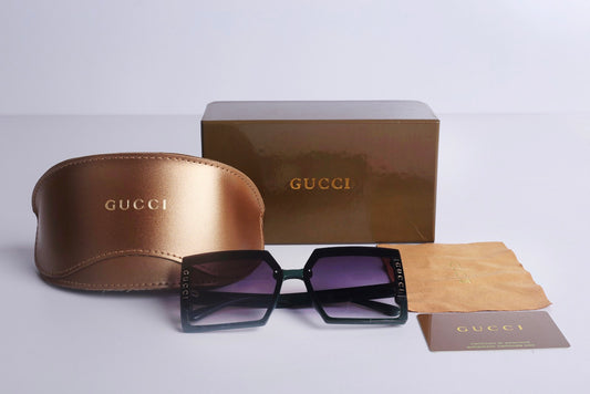 Gucci Matelasse 90s Rectangular Sunglasses